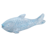 Poisson en Résine Bleue 18x15x53cm