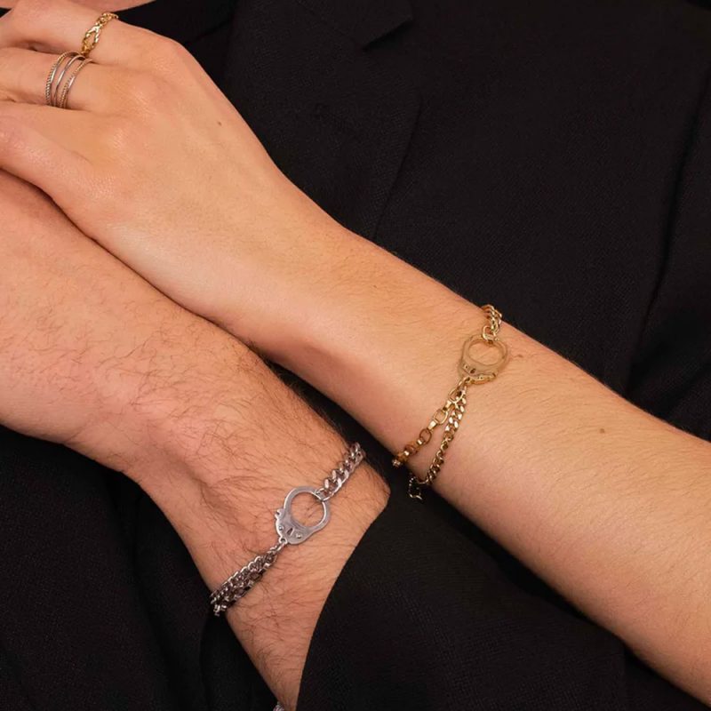Bracelet Alex M - UNISEX - Doré 23 cm – Image 4