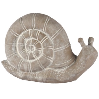Escargot en Ciment Gris 27x12x18cm