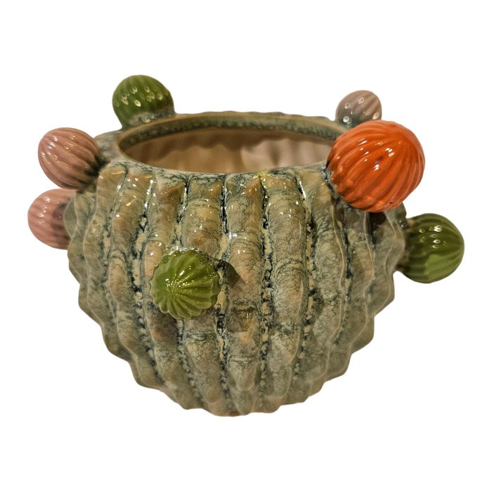 Cache Pot Cactus en Céramique 16.5x16.5x10.5 cm