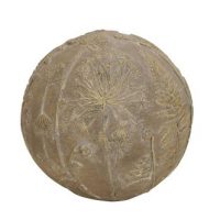 Sphère Florale en Polyrésine Marron Doré ø15cm