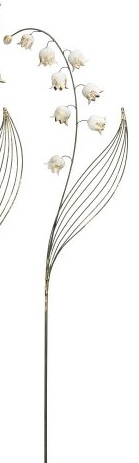 Piquet Muguet en Métal 39x4x74cm + 65cm