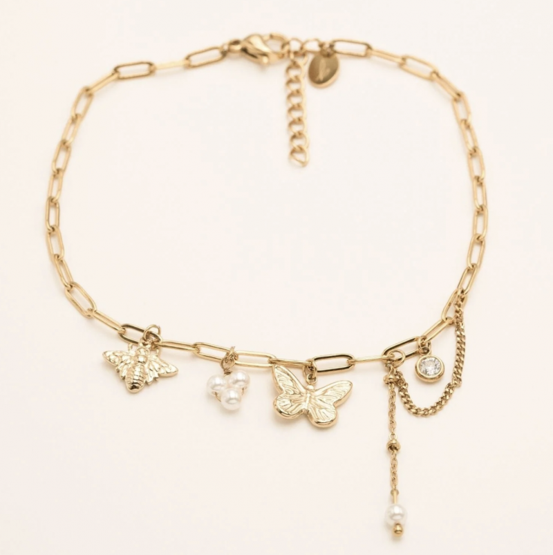 Chaine de Cheville Bohm Paris - Moira Alicia Perles d'Eau Douce