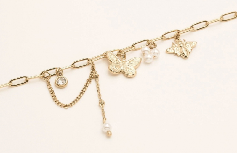 Chaine de Cheville Bohm Paris - Moira Alicia Perles d'Eau Douce – Image 2