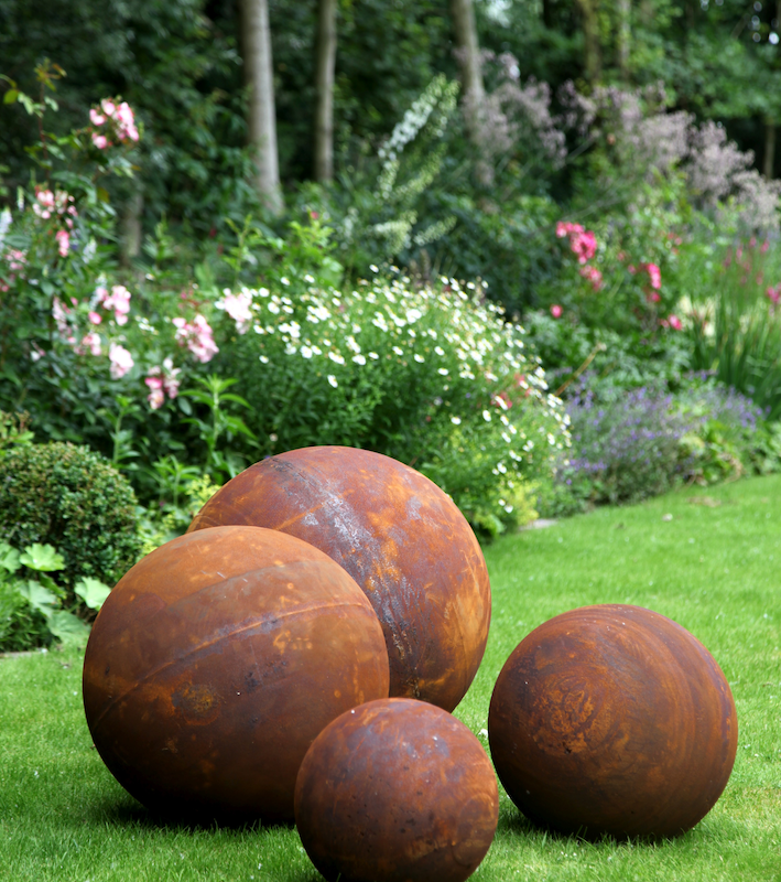 Sphère en Métal Rouillé ø30cm