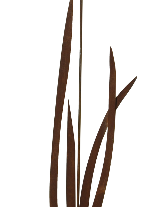 Piquet Agapanthe en Métal Rouillé 40x150cm