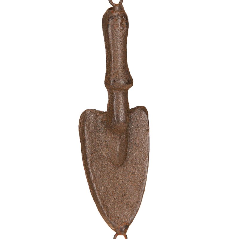 Carillon Outils de Jardin en Métal Brun ø13cm x H.76cm – Image 3