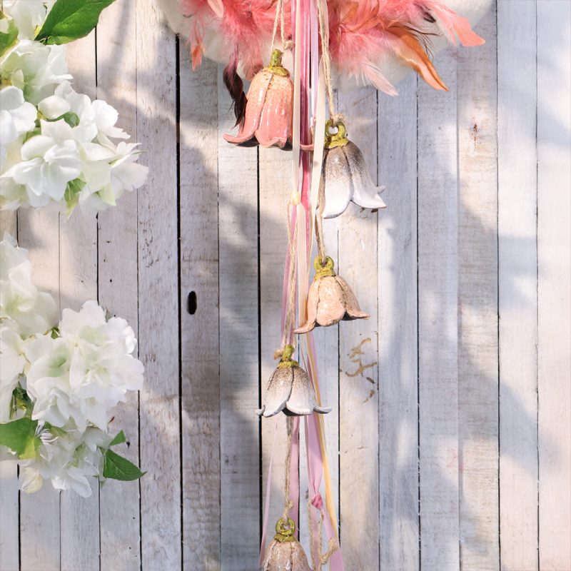 Pendentif Fleur en Céramique 3 Couleurs au Choix ø7cm – Image 3