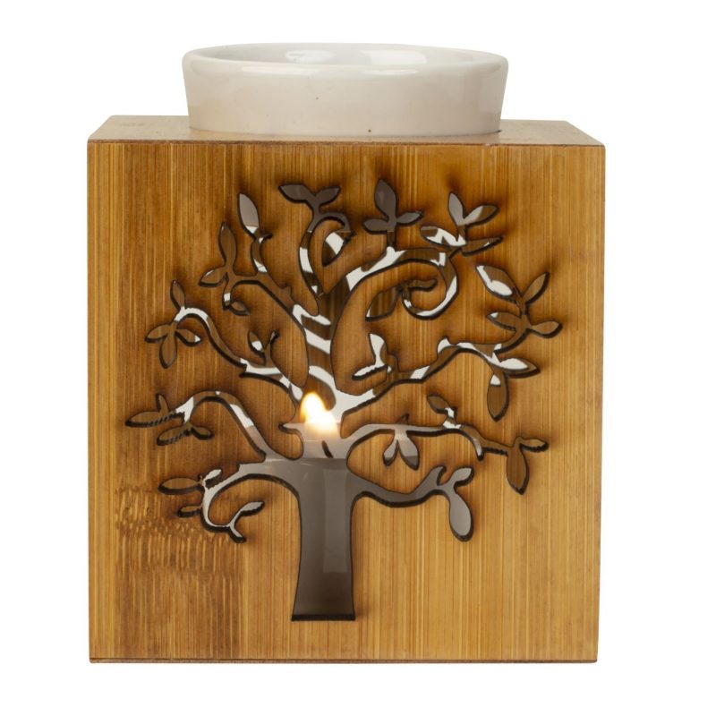 Brûle Parfum Arbre de Vie en Bois 9,5x11cm