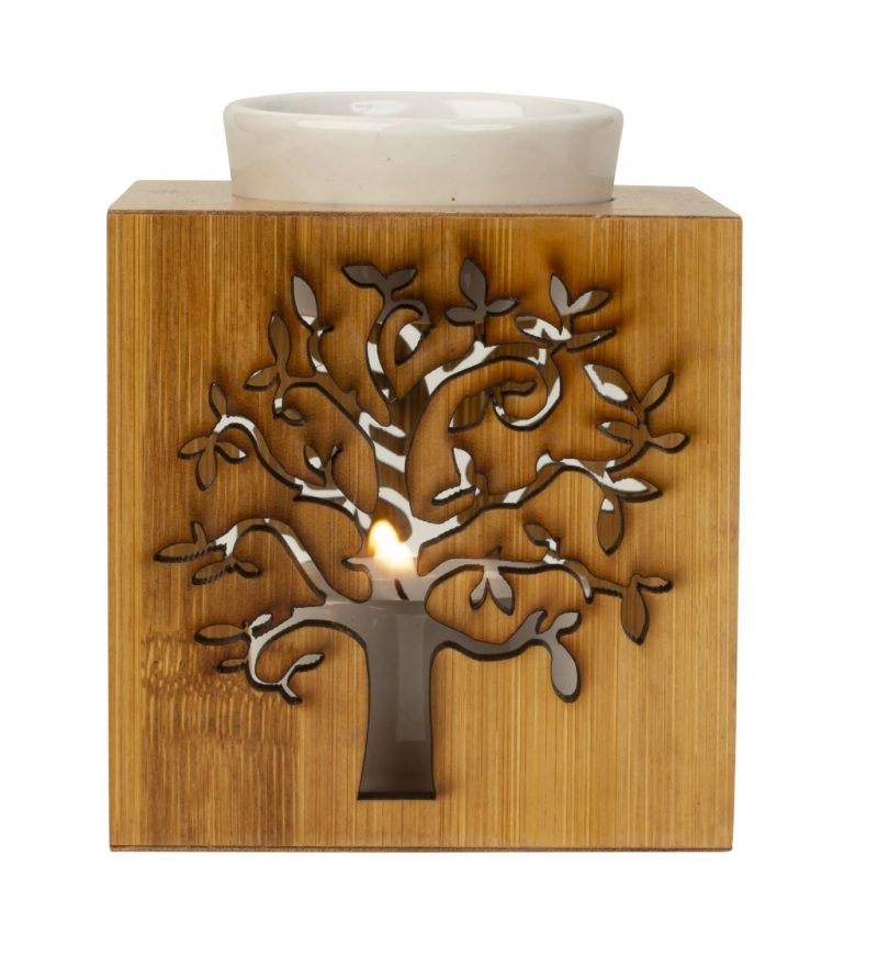 Brûle Parfum Arbre de Vie en Bois 9,5x11cm