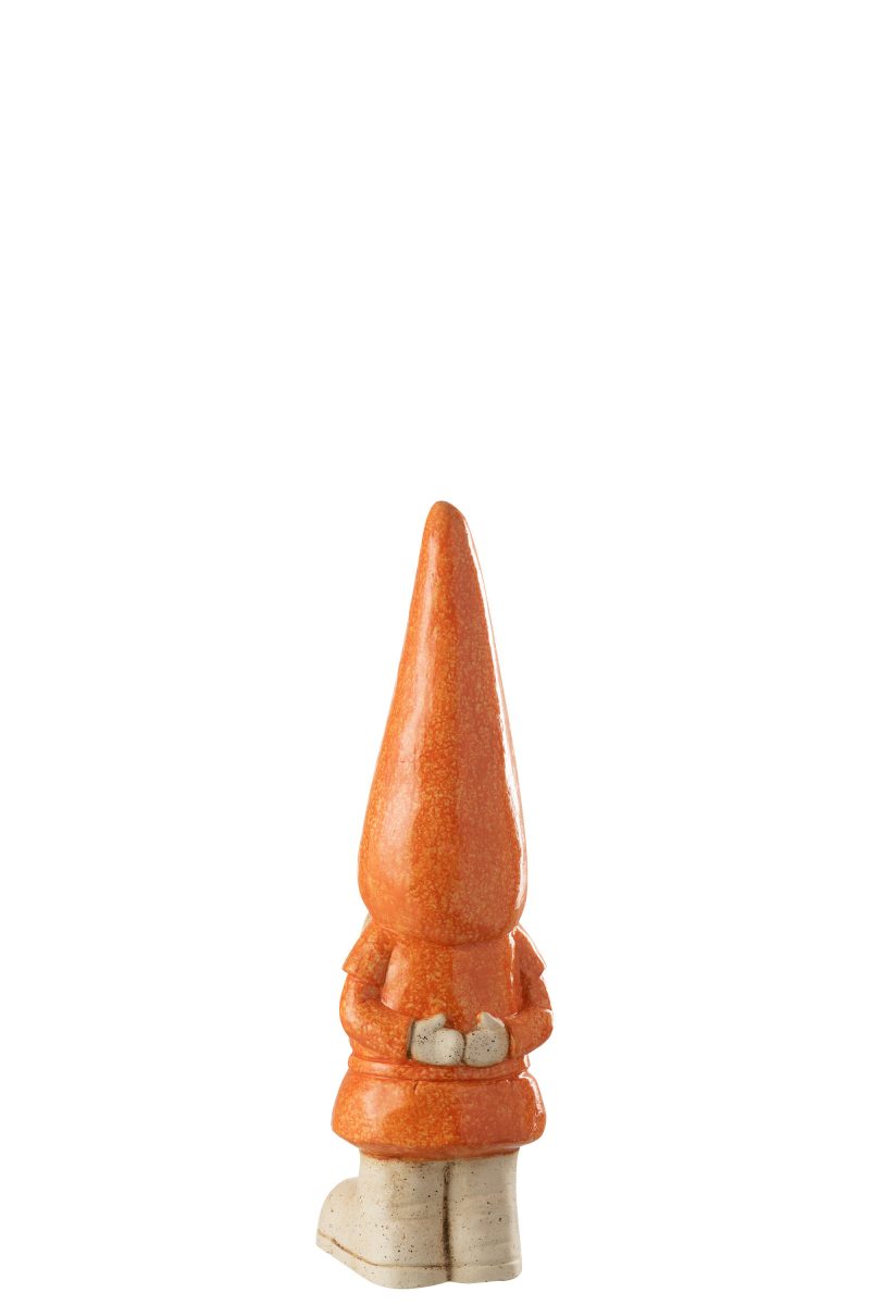 Lutin Extérieur en Polyrésine Orange 19x15xH.61cm – Image 2