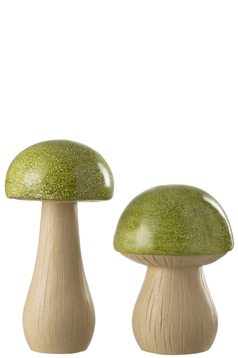 Champignon Extérieur en Polyrésine Verte 25x25xH.48cm – Image 3