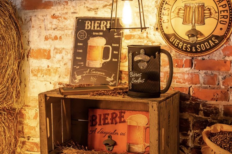Décapsuleur Chope en Métal Galvanisé 10,5x20x21,5cm – Image 2