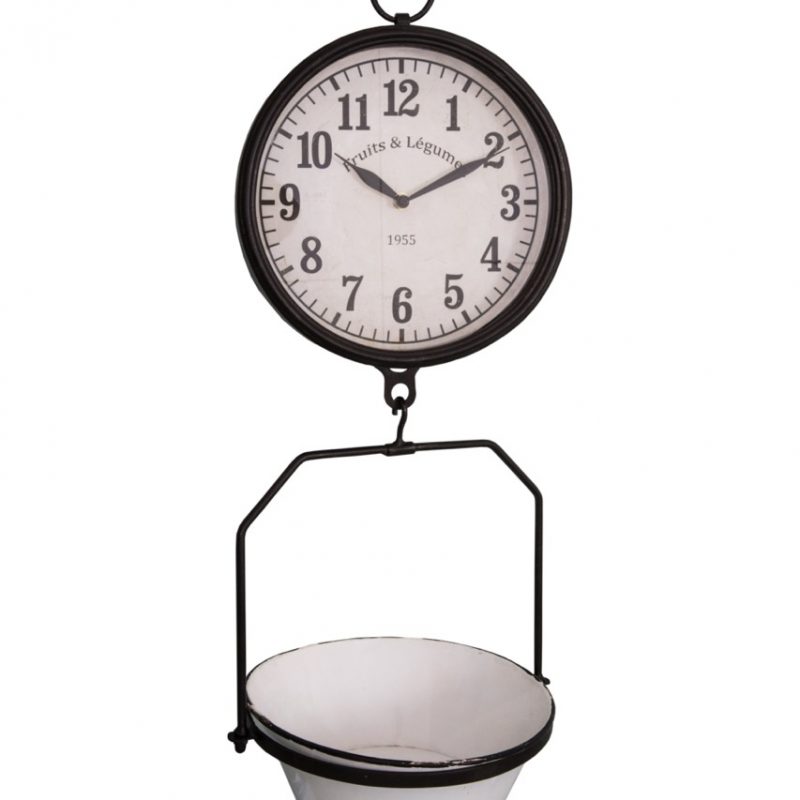 Horloge à Suspendre avec Plateau "Fruits et Légumes" 25x29x66cm