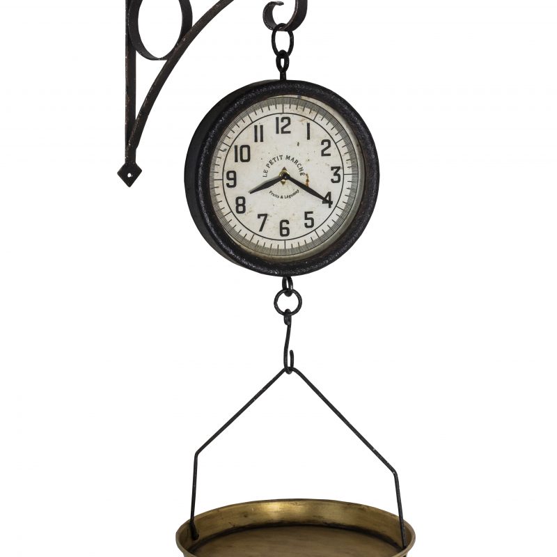 Balance Horloge à Suspendre avec Potence 31x31x73cm