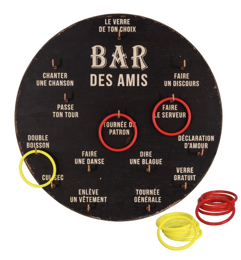 Jeu Lancé d'Anneaux à Gages en Bois ø50cm