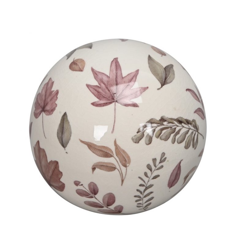 Boule Automnale en Céramique ø12xH11,5cm