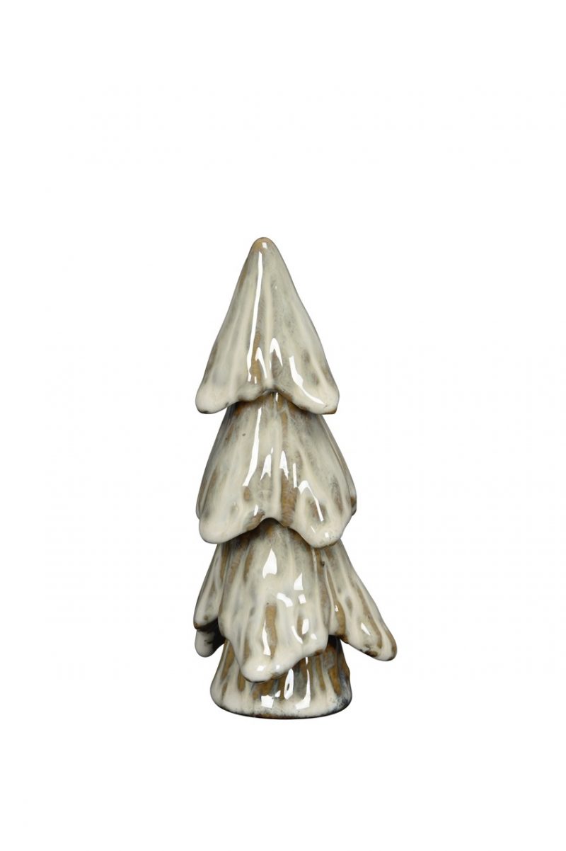 Sapin en Céramique Beige ø7xH14cm
