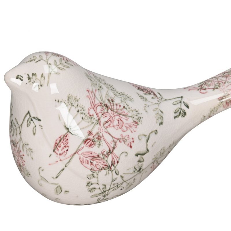 Oiseau en Céramique Décor Champêtre 20x9xH11cm