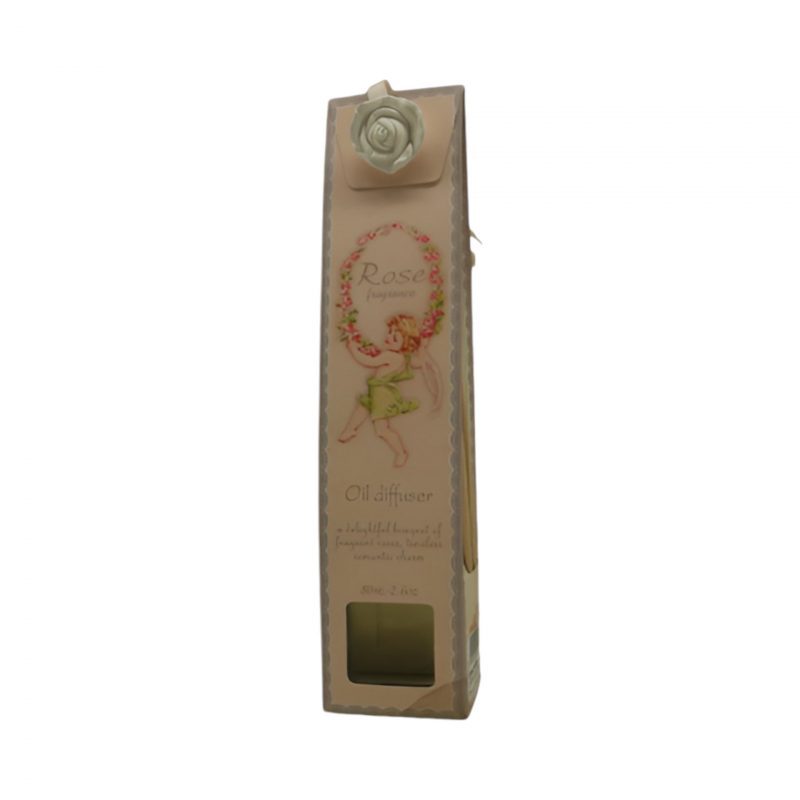 Diffuseur de Parfum Senteur Rose à Bâtonnets avec une Rose en Poly 80ml – Image 2