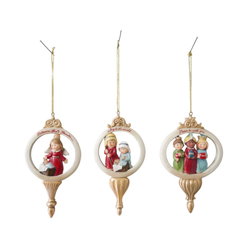 Pendentif en Polyrésine, 3 Modèles au Choix H.12cm
