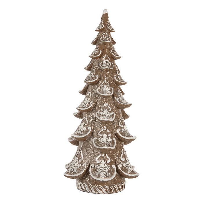 Sapin de Pain d'Epices en Polyrésine 19x19x40cm