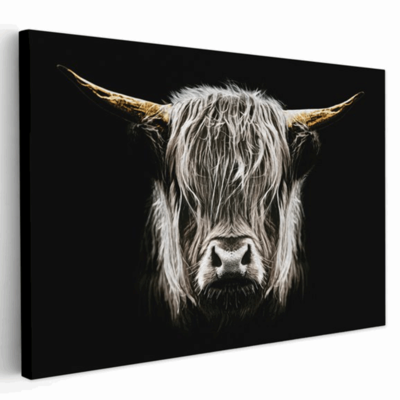 Peinture sur Toile "Highland Gold" 40x30cm