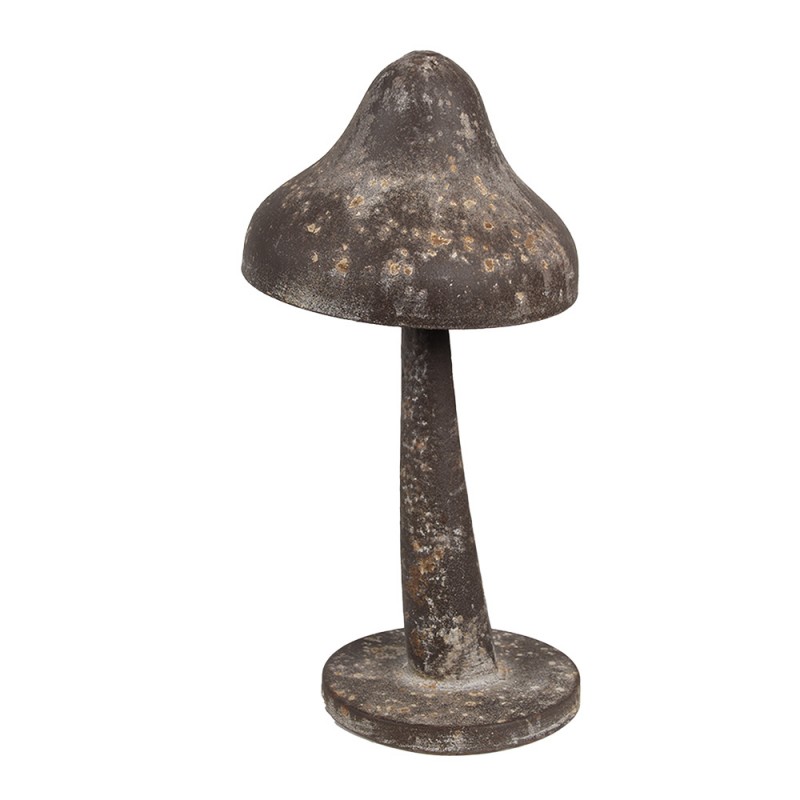 Champignon en Métal Gris Antique Ø 14x27cm