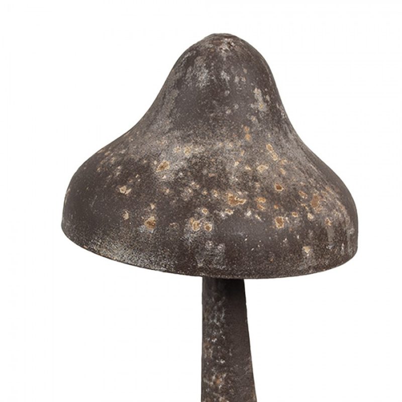 Champignon en Métal Gris Antique Ø 14x27cm – Image 2