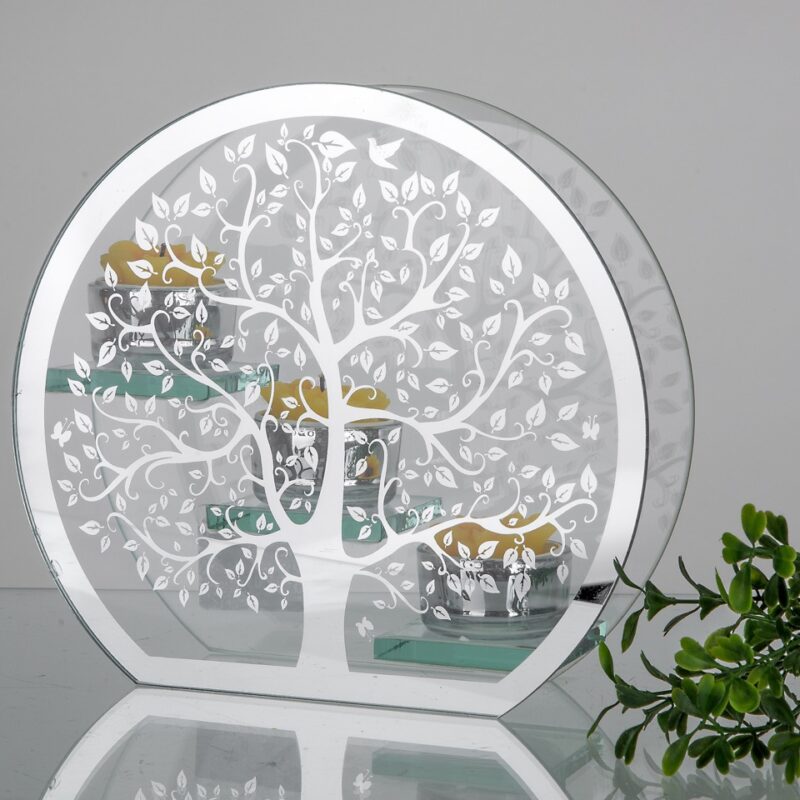 Photophore "Atlantis" Arbre de Vie en Verre H.20cm