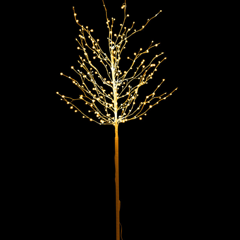 Arbre à LED en Métal Blanc 90x90x180cm