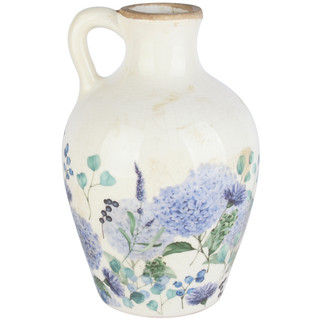 Pichet 'Purple Blossoms' en Céramique, 14x14x22cm