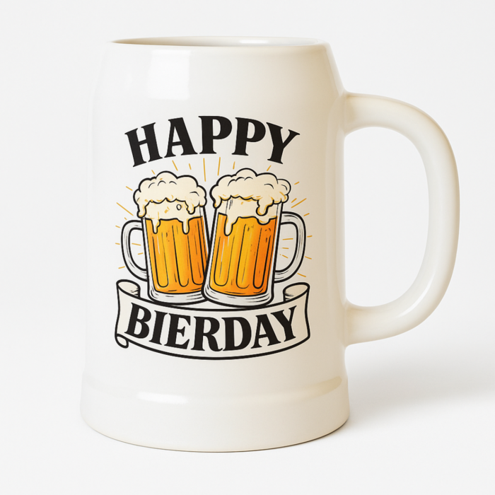 Chope de Bière "HAPPY BIERDAY" 0,5 Litres