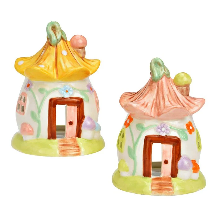 Maisonnette Lanterne en Céramique, 2 Modèles au Choix 7x10x7cm