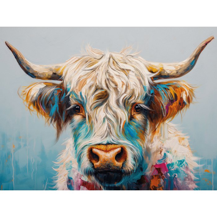 Toile Imprimée "Highland en Couleur" 46x61cm