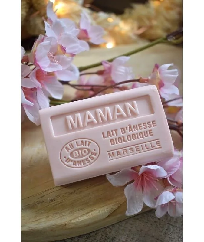 Savon 60gr au Lait d'Anesse "MAMAN"
