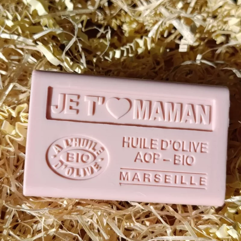 Savon 125gr à l'Huile d'Olive "JE T'AIME MAMAN"