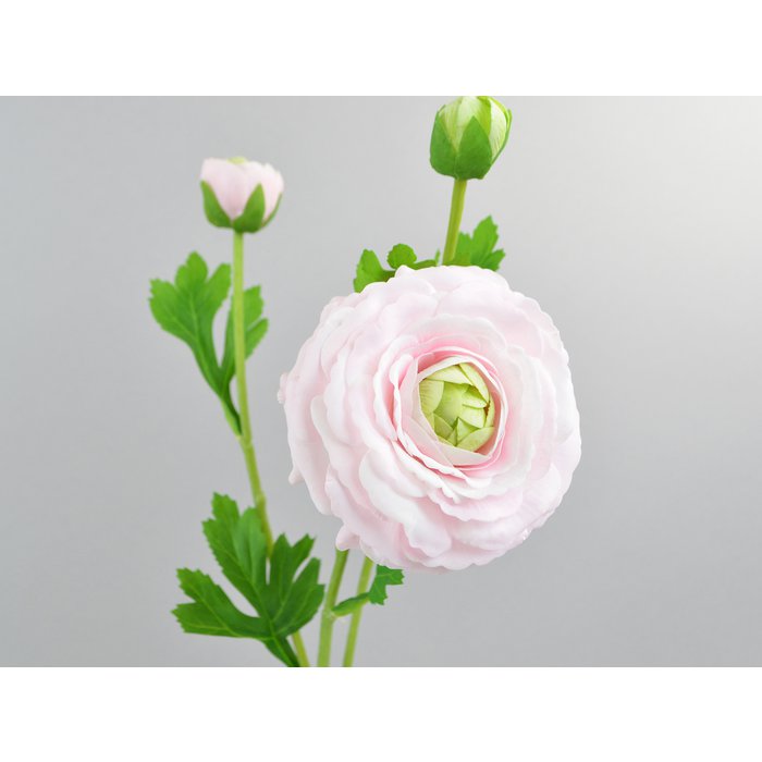 Renoncule Rose Artificielle "Real Touch" 48cm