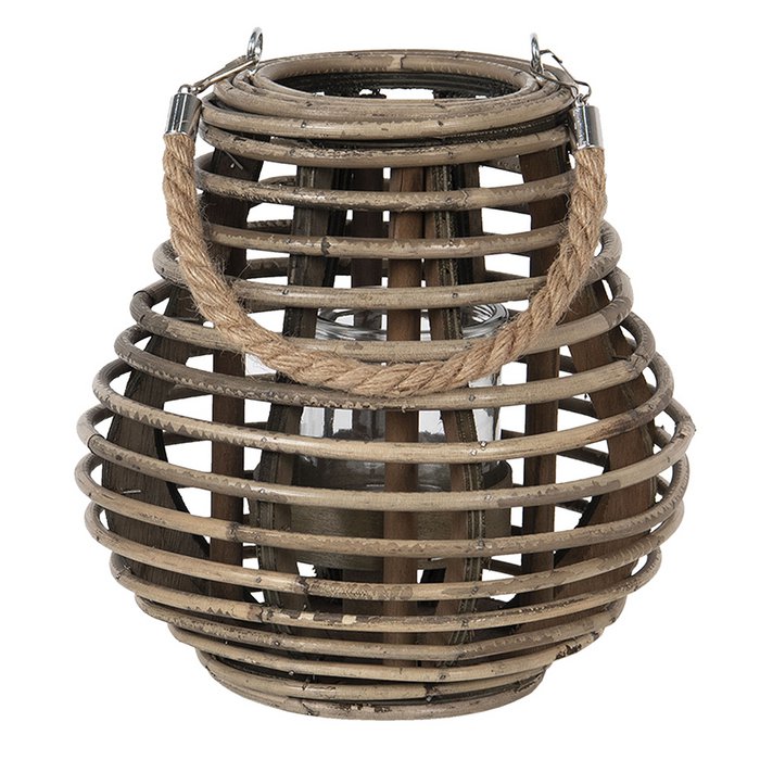 Lanterne Ø 23x23 cm en Rotin Tressé