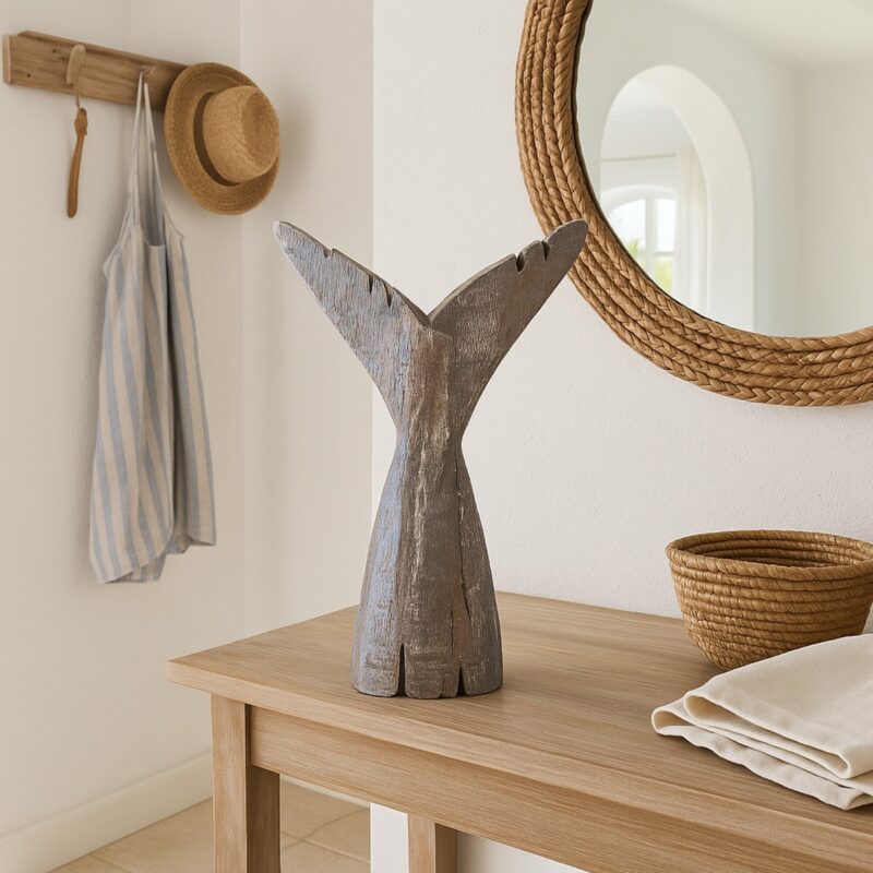 Queue de Baleine en Bois 22,5x6x32,5cm