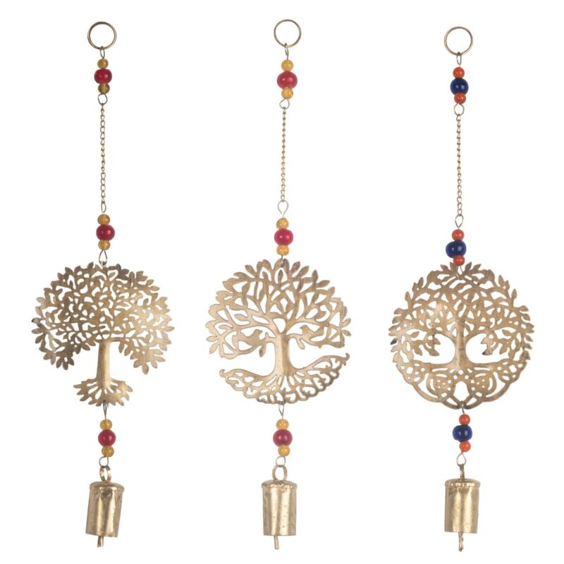Pendentif Arbre de Vie en Métal 12,5x3x45cm, 3 Modèles au Choix