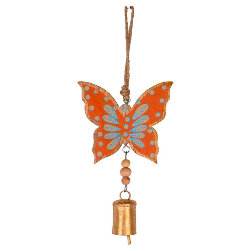 Pendentif Papillon en Bois 12x3x30cm