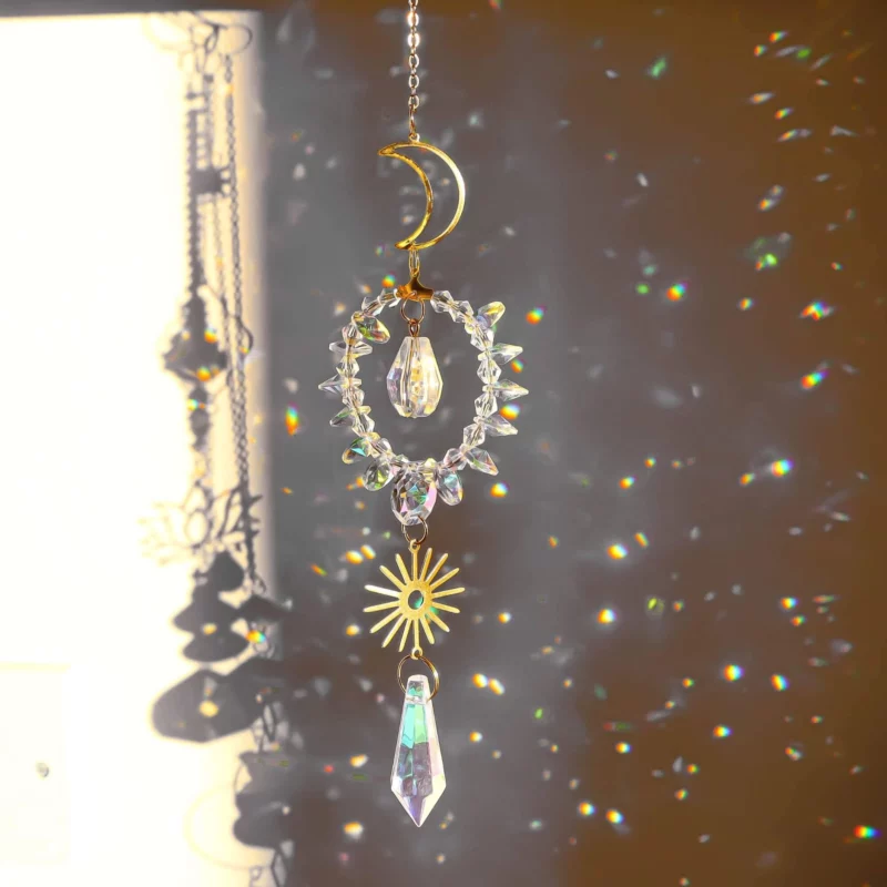 Attrape-Soleil  – Décor Prismatique Arc‑en‑Ciel H.31,5cm