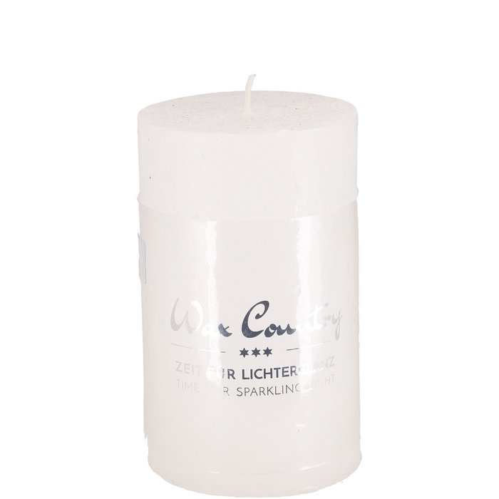Bougie Pilier Paraffine Blanche ø6x10cm 35h