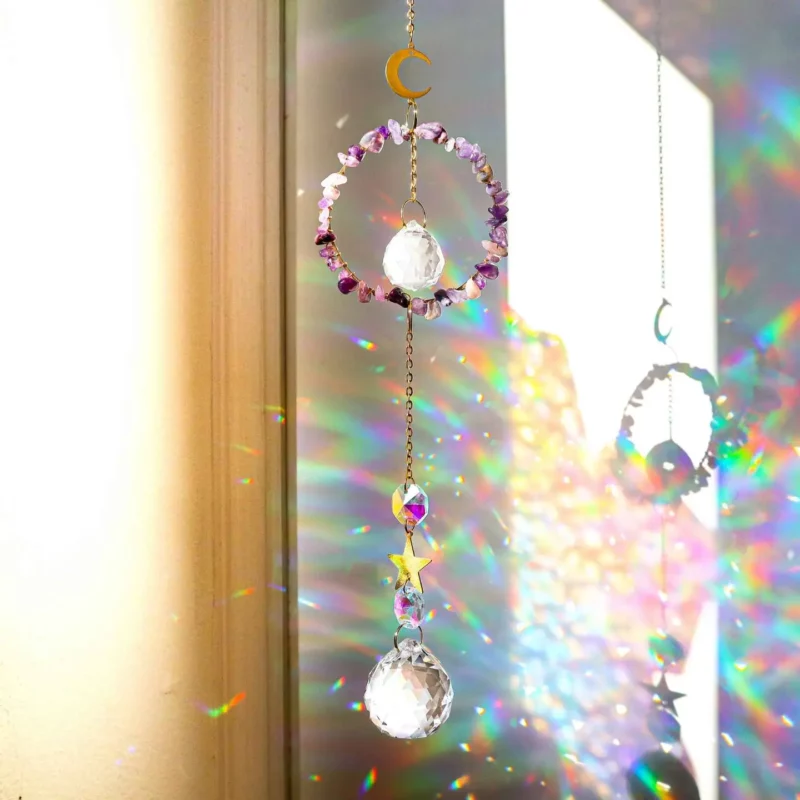 Attrape-Soleil en Pierre – Améthyste H.46cm