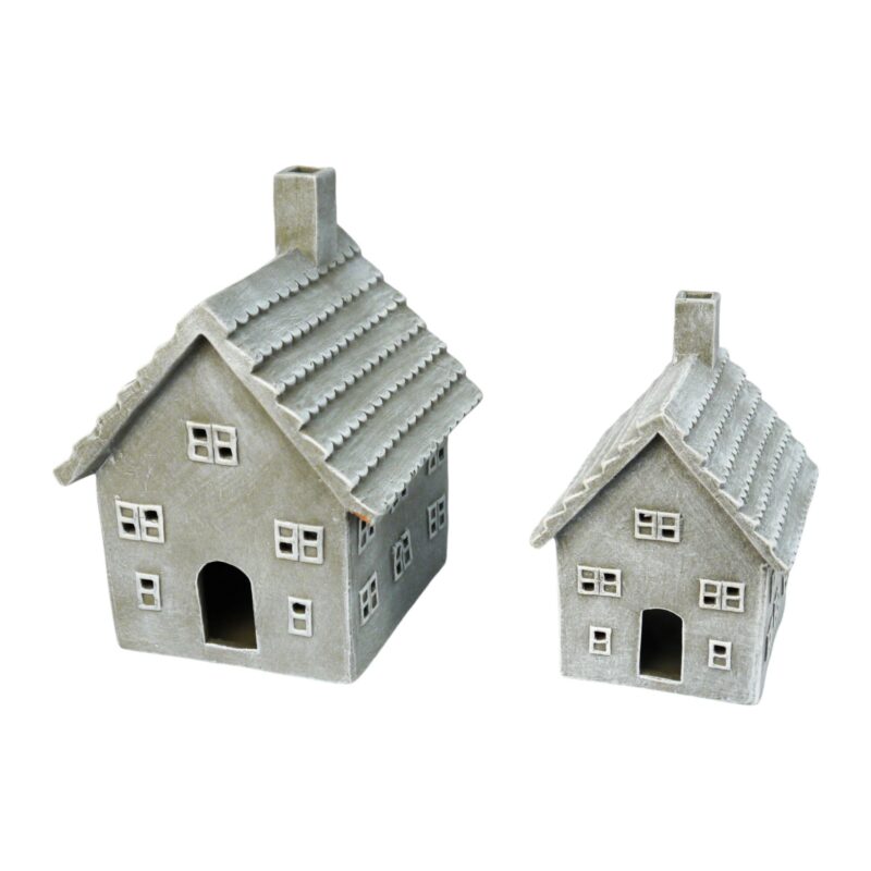 Maison Décorative en Pierre 13x13x17,5cm