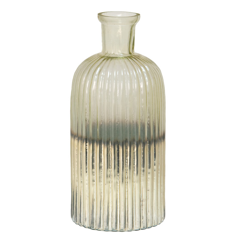 Vase en Verre Argenté ø10x22cm