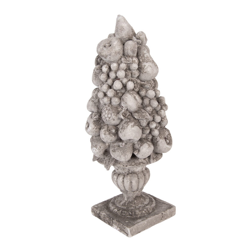 Coupe de Fruits en Ciment Gris 19x18x44cm
