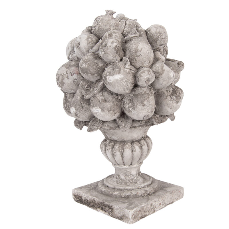 Coupe de Fruits en Ciment Gris 21x20x32cm