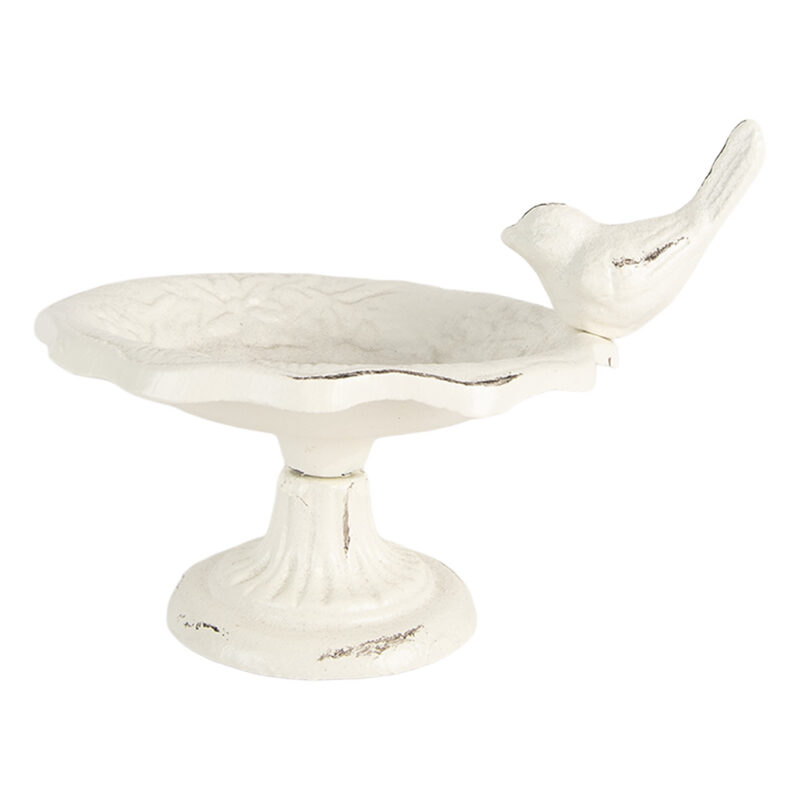 Bain d'Oiseaux Blanc 14x12x11cm